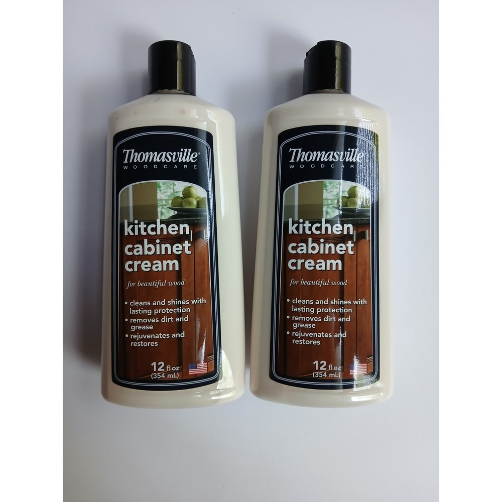 2 Pack Thomasville Kitchen Cabinet Cream Wood Cleaner Polish Protectant 12oz
